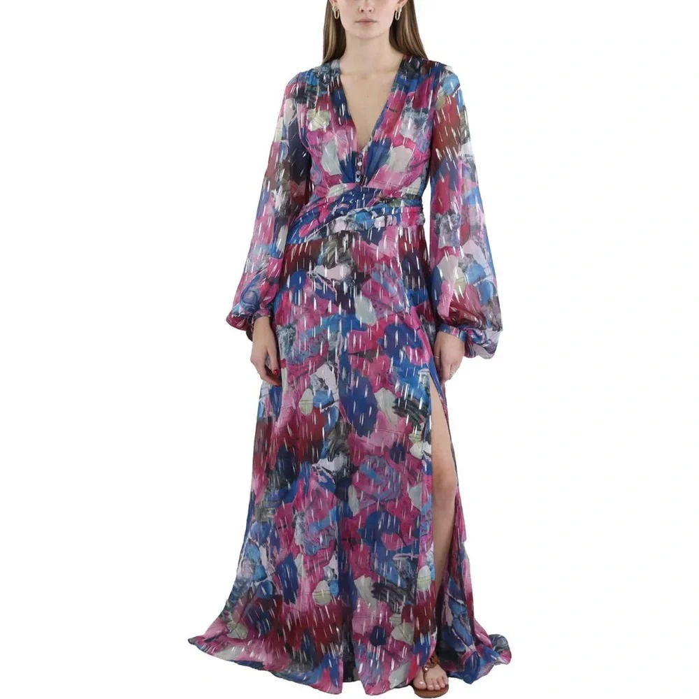 ADRIENNE LANDAU
Women's High-Slit Deep-V-Neck Gown Size - 16 - Picture 8 of 12